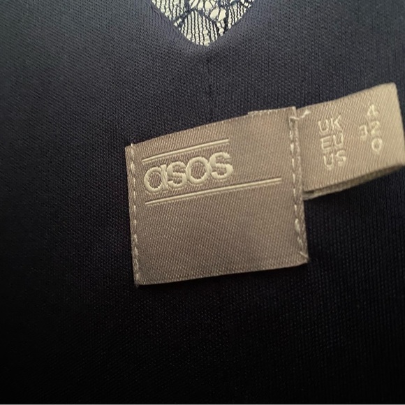 ASOS Kate Lace Maxi Dress Cap Lace Sleeve Size 0 - Picture 4 of 5